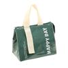 PVC Insulated Waterproof Lunch Bag - Fresh Style Handbag for Students and Office Workers, Thickened for Commute or Take-Out Meals.