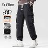 Yalu Men's 90% Duck Down Insulated Straight-Leg Cargo Pants