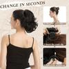 Drawstring short curled ponytail wig synthetic fiber ponytail wig natural and comfortable hair accessories for daily use