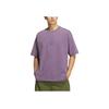 Adidas Originals Washed Short Sleeve T-Shirt Men Tops Purple JV6940