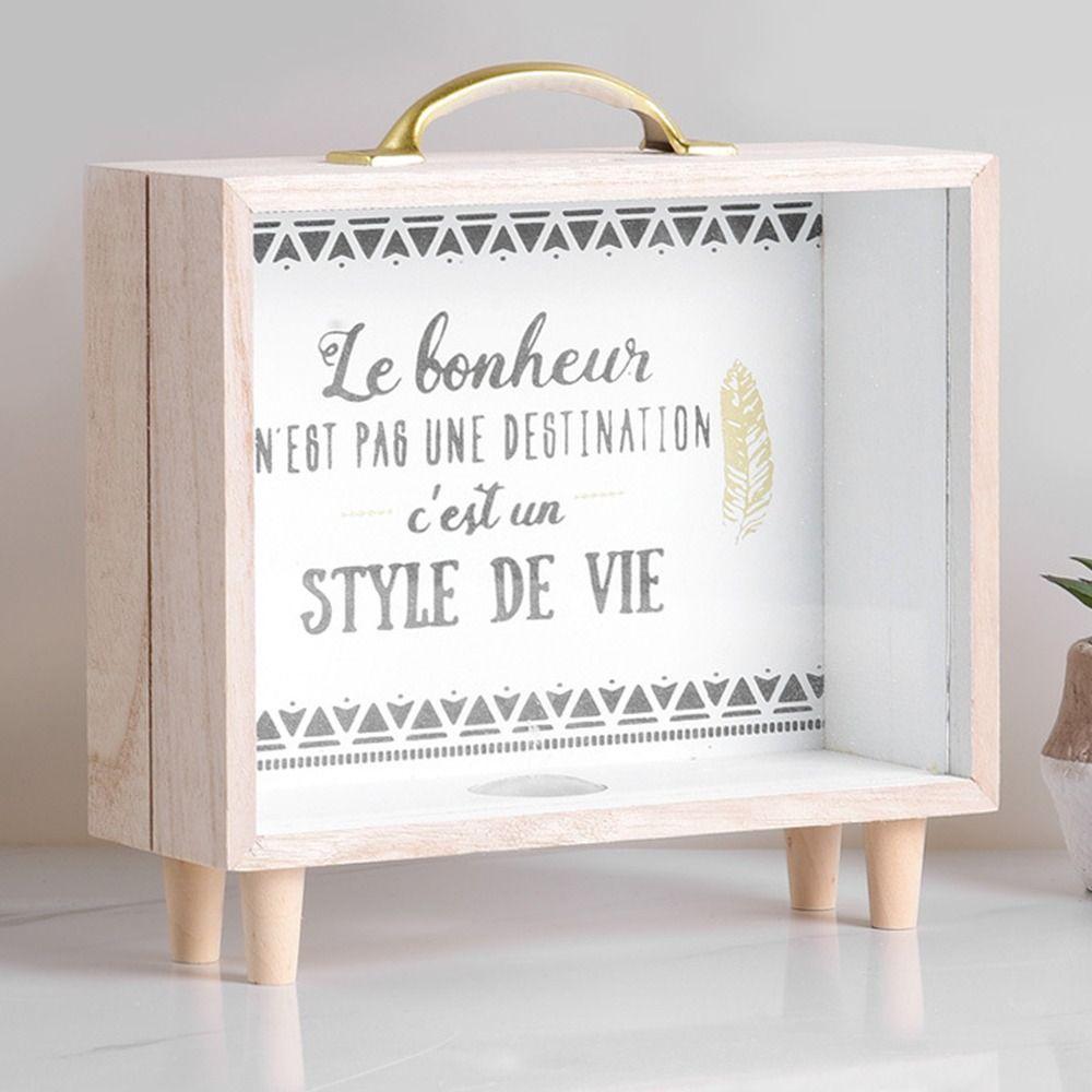Decoration Photography Prop Large Capacity Birthday Gift Sundry Storage Box Money Box Savings Tank