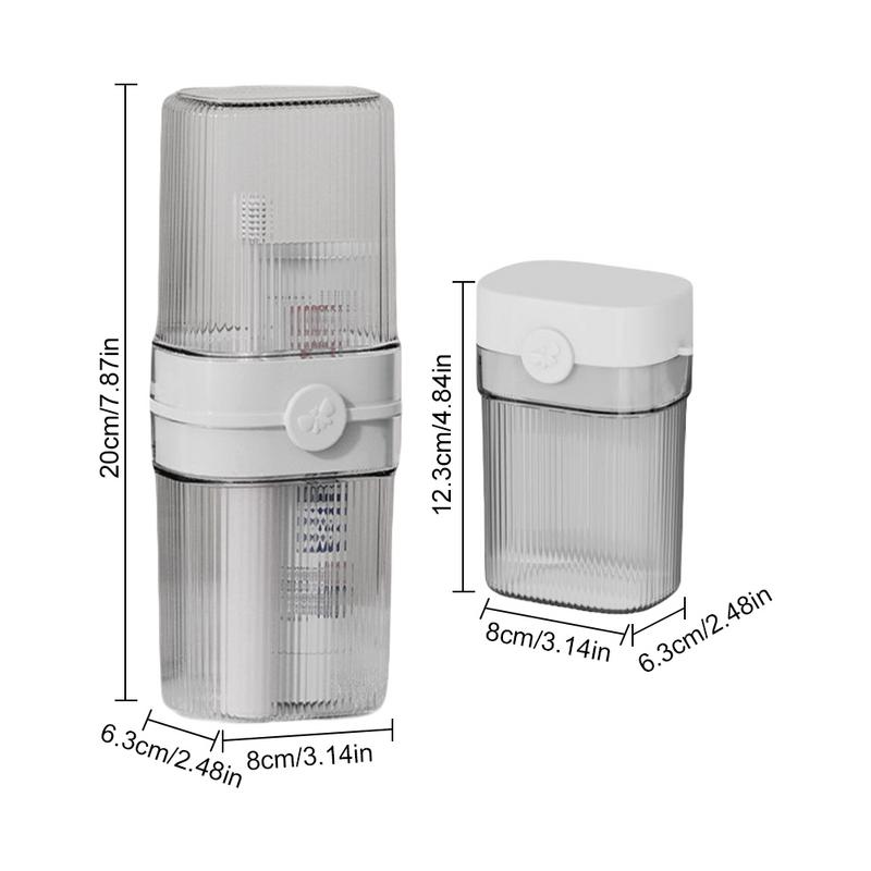 

Дорожный контейнер для мыла, коробка для хранения зубных щеток с крышкой, чехол для зубных щеток и держатель для мыла для кемпинга и деловых поездок