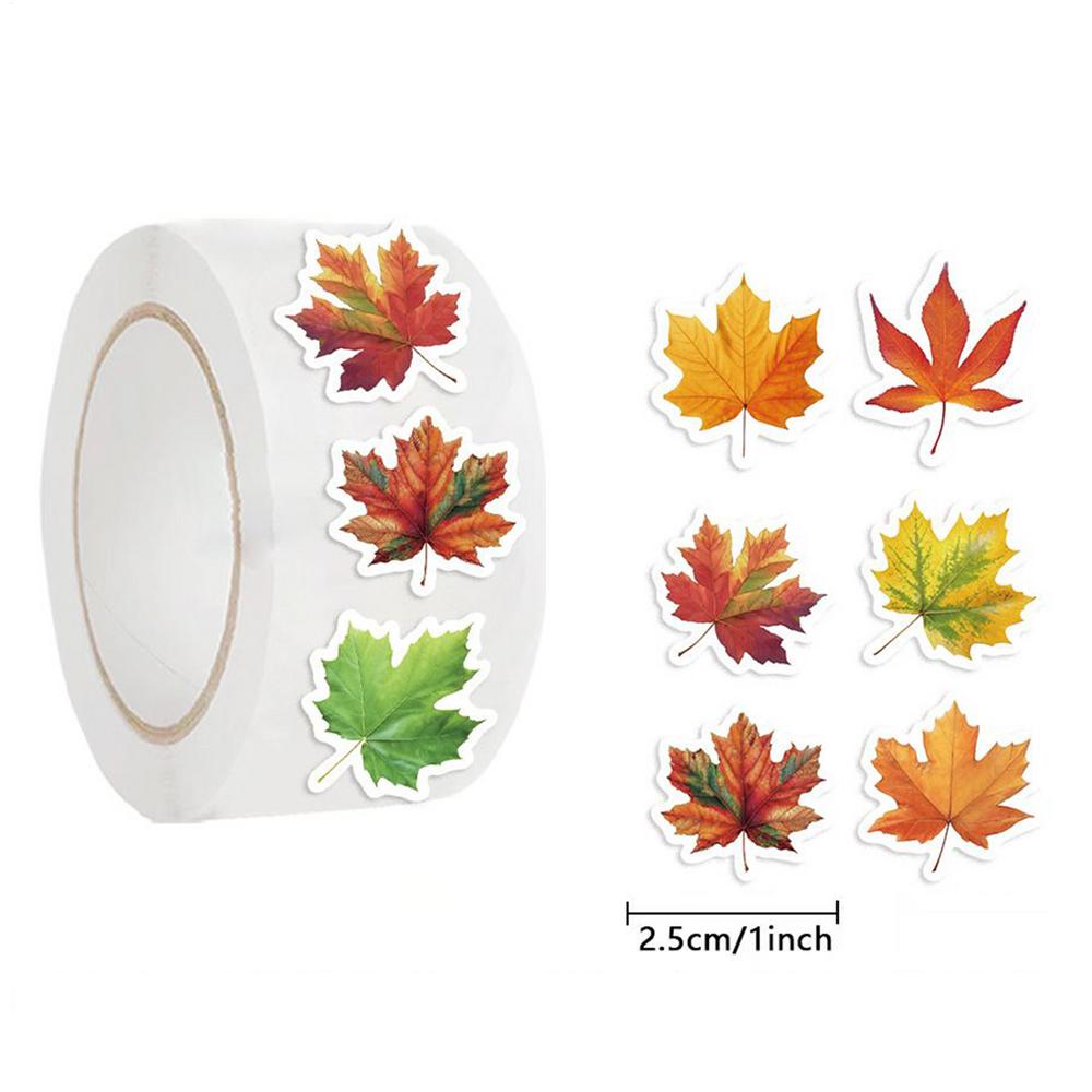 

500pcs Leaf Stickers Cartoon PVC Stickers Scrapbooking Label Diary Stationery Album Phone Cup Water Bottle Journal Planner