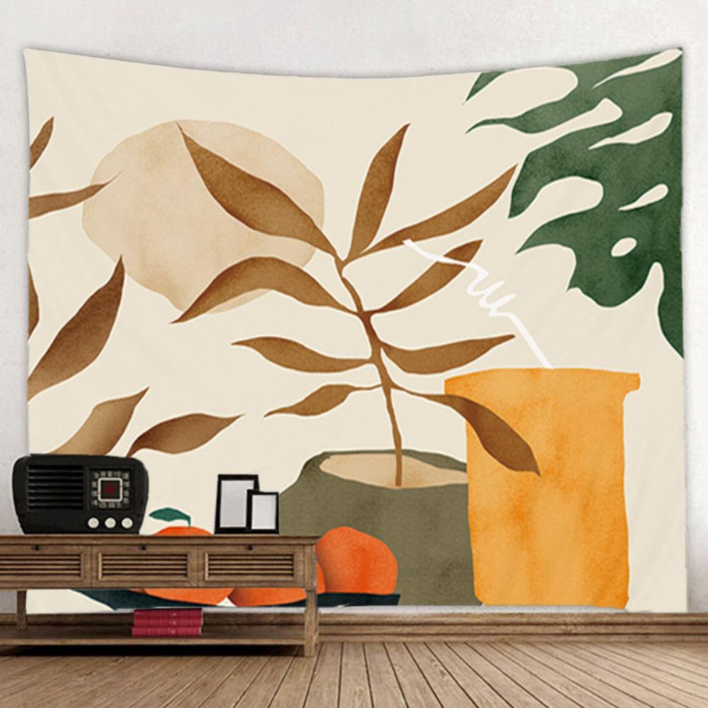 Nordic Light Luxury Style Background Fabric, Living Room Hanging Cloth, Bedroom Decoration Painting, Room Wall Cloth, Tapestry