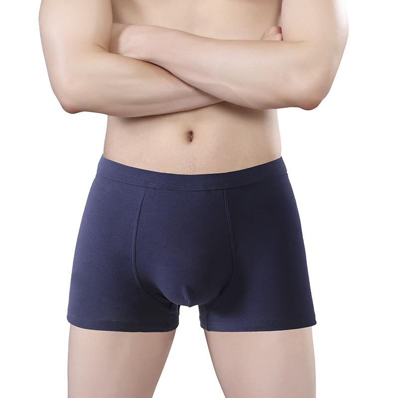 Plus Size Men's Summer Cotton Loose Breathable High Waist Flat Angle Briefs