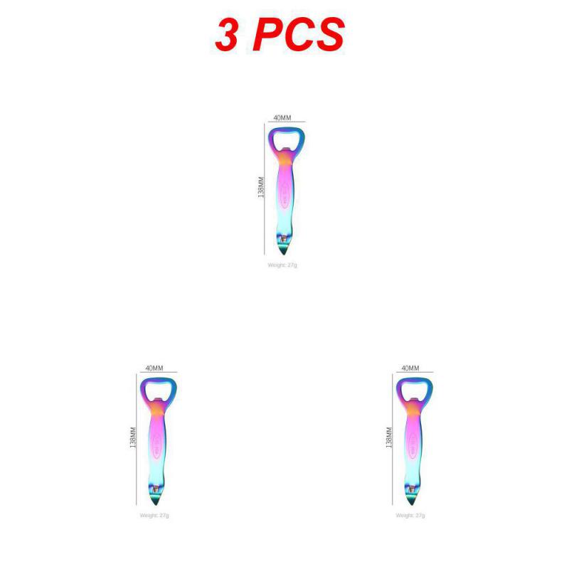 1/3/5 Stück Edelstahl Bierflaschenöffner Dickes Material Angenehme Haptik Polierfarbe Flaschenöffner Dosenöffner Leicht zu reinigen