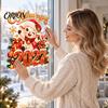 Seasonal Storefront Display 2027 Russian New Year Static Glass Stickers, of Goat PVC Window Decals for Clings Home and Shop Decoration, Cute