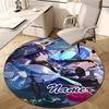 Personalized Genshin Impact Round Chair Office Rug - Perfect for Mat, Office Chair & More - Ideal Gift for Birthdays and Holidays