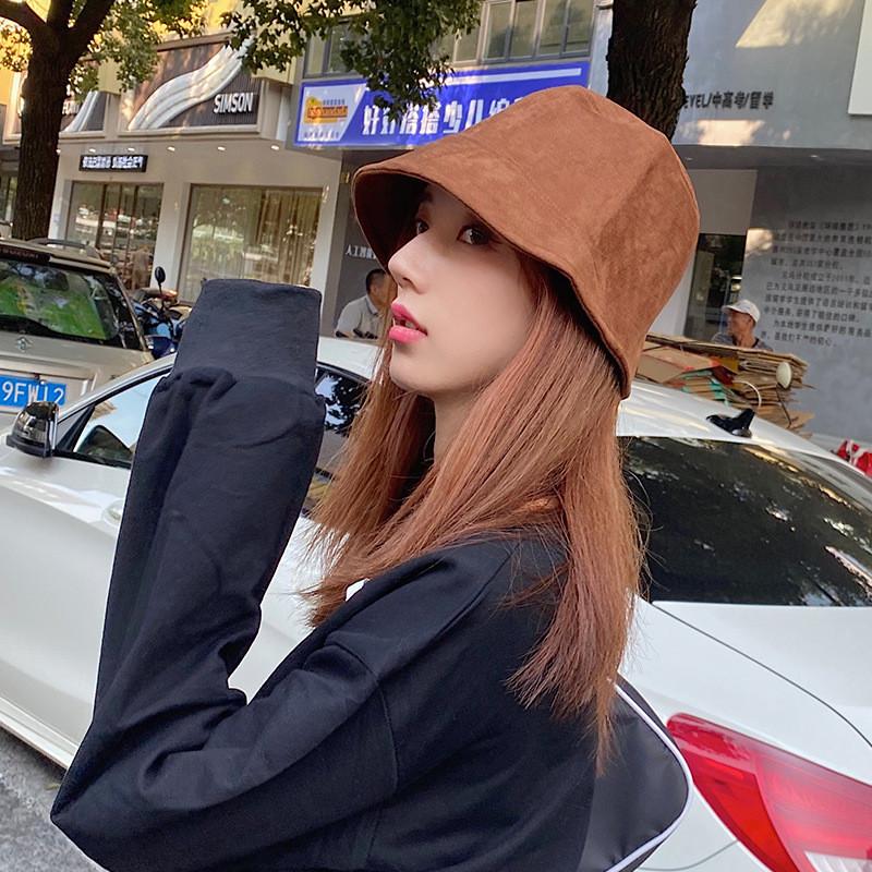 Brim Wide Chic Suedelook Bucket Hat Comfortable And Stylish For All Seasons