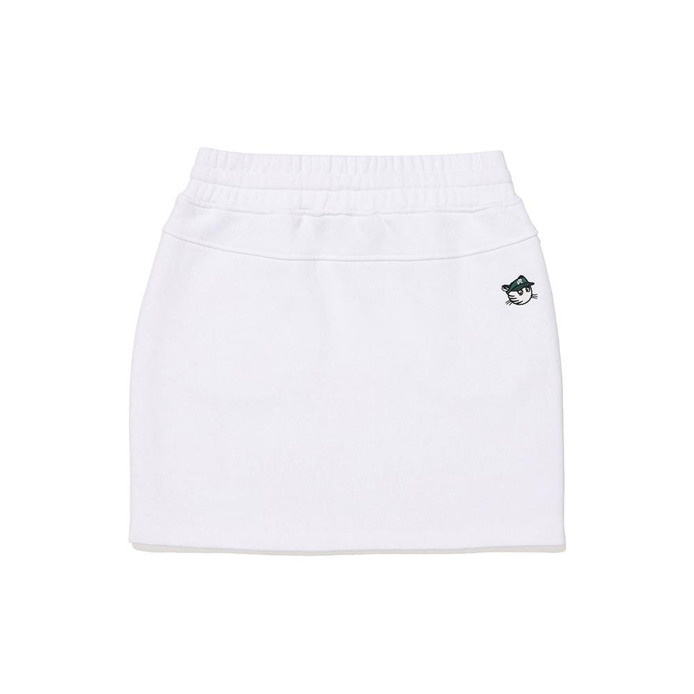 MALBON GOLF Tiger Bucket Banding Skirt Off White (Woman)
