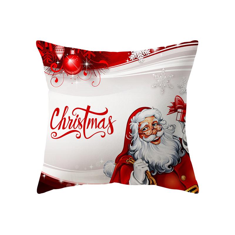 Christmas Tree Christmas Theme Decoration Printing Pattern Cushion Cover Home Living Room Sofa Decoration Pillow Pillow Cover