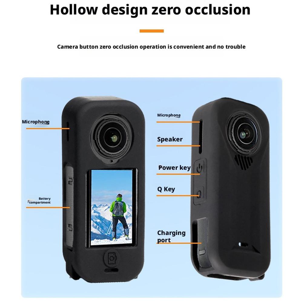 Silicone Protective Cover For Insta360 X4 Air Silicone Case: Protection For Your Sports Camera Sports Action Video Cameras Acc
