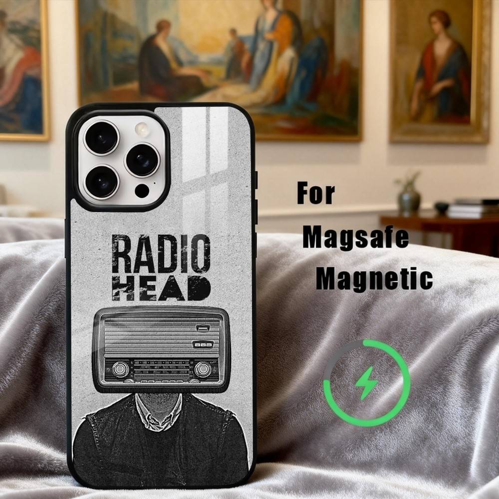Alternative R-Radiohead -D band Phone Case For iPhone17,16,15,14,13,12,11 Plus,Pro Max Magnetic For Magsafe Wireless Charging