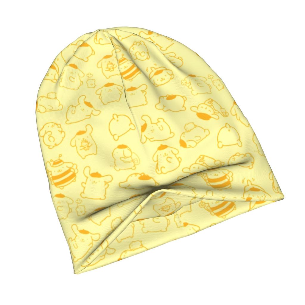 Sanrio Pompompurin Adult Beanie Hat with Iconic Pompompurin Face & - Warm Winter Suitable for Morning Commutes, Evening Walks, Themed Outfits - Stylis
