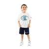 Champion Short Sleeve Crew Neck Relax Graphic Logo Shorts Kids' T-Shirt, Fit, Print, T-Shirt & Set, Boys' Casual, CK-ZW02-010-130