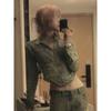 90s Vintage Short Denim Jacket Women Harajuku Grunge Slim Zipper Jean Jacket Korean Washed Cropped Coats Y2K Streetwear