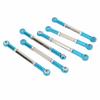 6Pcs RC Car Pull Rod Set Shock Absorption High Strength Wear Resistant Metal RC Car Link Rod for