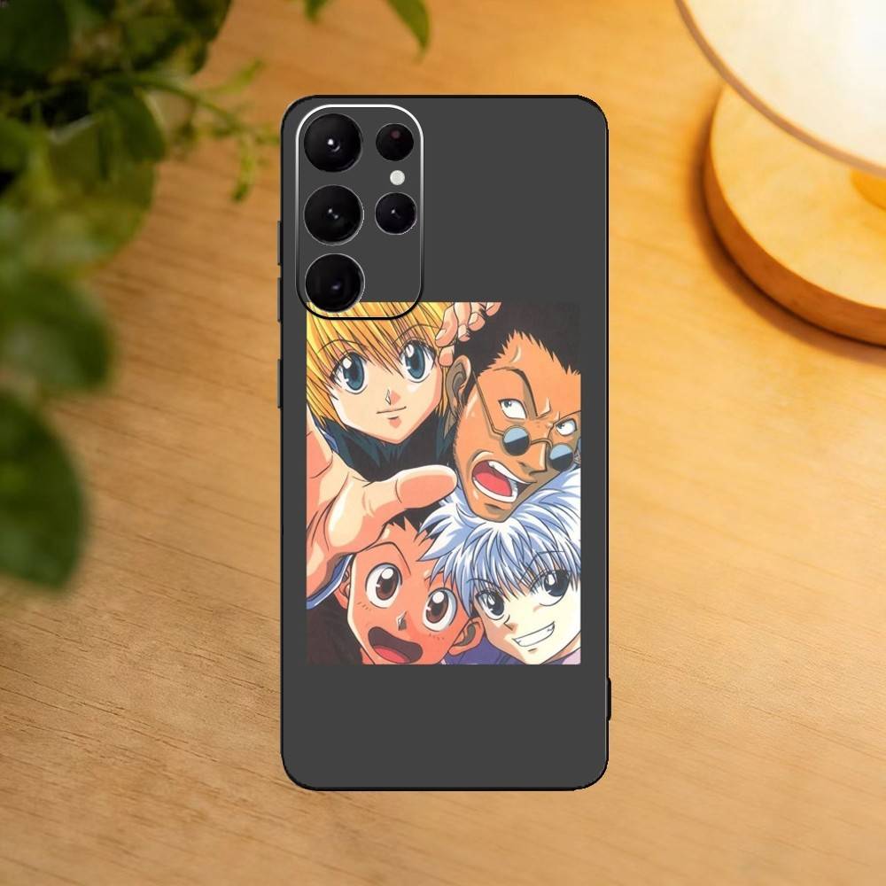 Gon & Killua Hunter X Hunter Handyhülle Für Samsung S25,24,21,22,23,30,Ultra,20,Plus,Fe,Lite,Note Weiche Schwarze Hülle