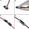 2pin Spring Scotch Lock 18-24AWG Crimp Terminal Block Pluggable Wire Connector  Electrical Projects