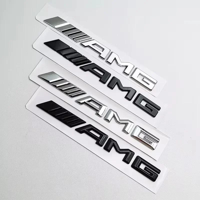 3D ABS Car AMG Emblem Rear Trunk Badge Decal Sticker For Mercedes Benz W204 W205 W203 W211 W212 W213 W201 W210 W124 W126 W140 BA1