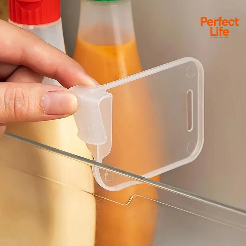 

8Pcs adjustable Fridge Divider Home Refrigerator Storage Partition Board Kitchen Bottle Can Shelf Organizer Fossilized Coralline