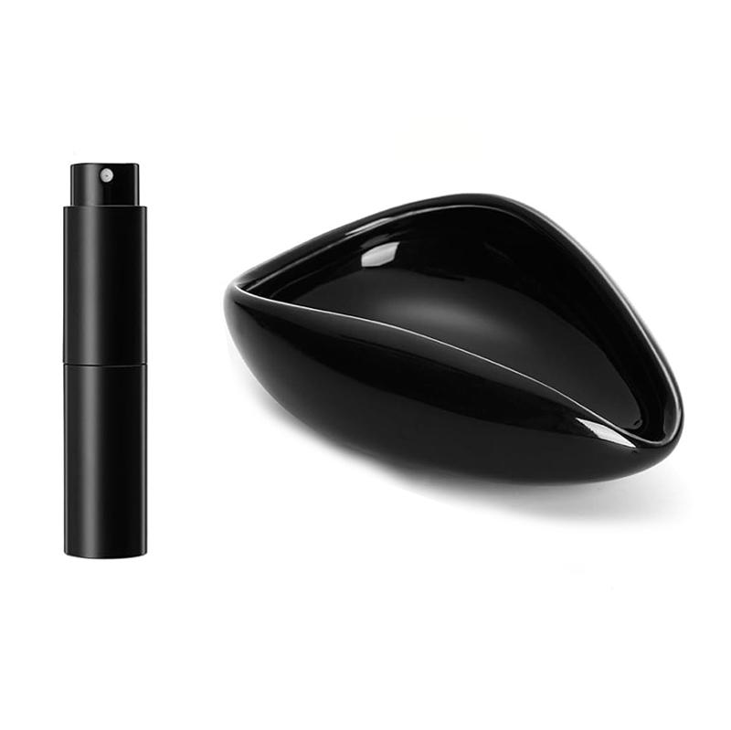 Coffee Bean Dosing Cup and Spoon Set Ceramic Dosing Vessel Measuring Tray Kit Coffee Tools Espresso Accessories PTKFQJ01