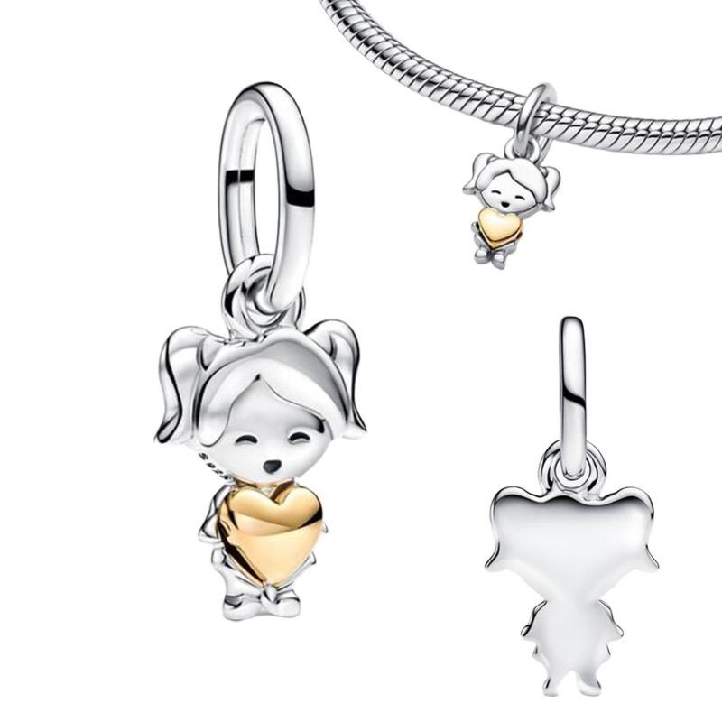 Original Copper Red Charms Heart Cherry Strawberry Flower Fish Beads For Necklace Diy Bracelet Present Jewellery