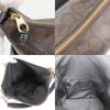 Used COACH Shoulder Bag Signature C1523 PVC/leather Dark Brown Black