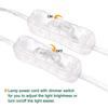 2pcs Copper Transparent Plug Switch Power Cord Home Appliance Power Connection Cable  Electrician