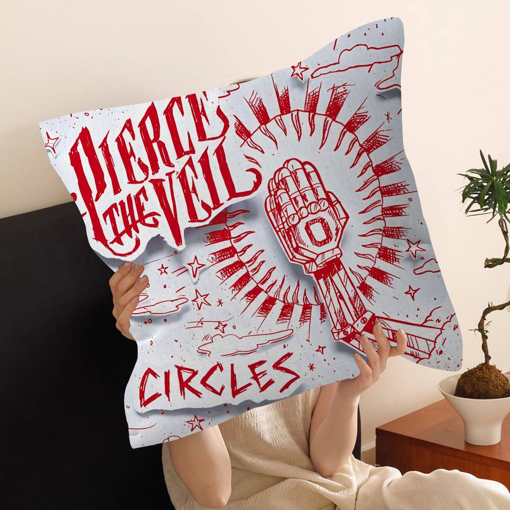 Pierce The Veil Music Band 45*45cm Cushion Cover Pillow Cover Decor Pillowcase Home Pillowcase for Couch Pillow