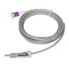 BERM K Type Thermocouple Compression Spring Temperature Gauge Sensor Probe 0‑400 Celsius  M12 5meter