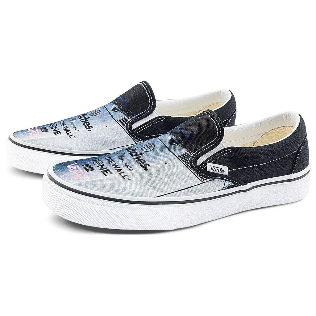 Vans Peaches. One Universe X Classic Slip-On Black True White Unisex Sneakers VN0A5JLXBPB