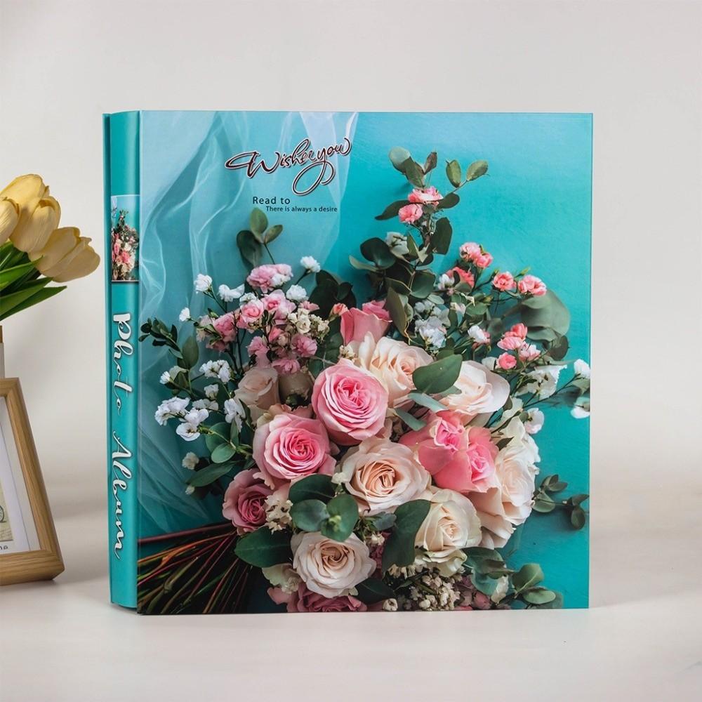 

6 Inch 500 Pockets Photo Album Large Capacity Laminated Scrapbook Album Insert Pocket Slip-in Picture Albums Home Storage