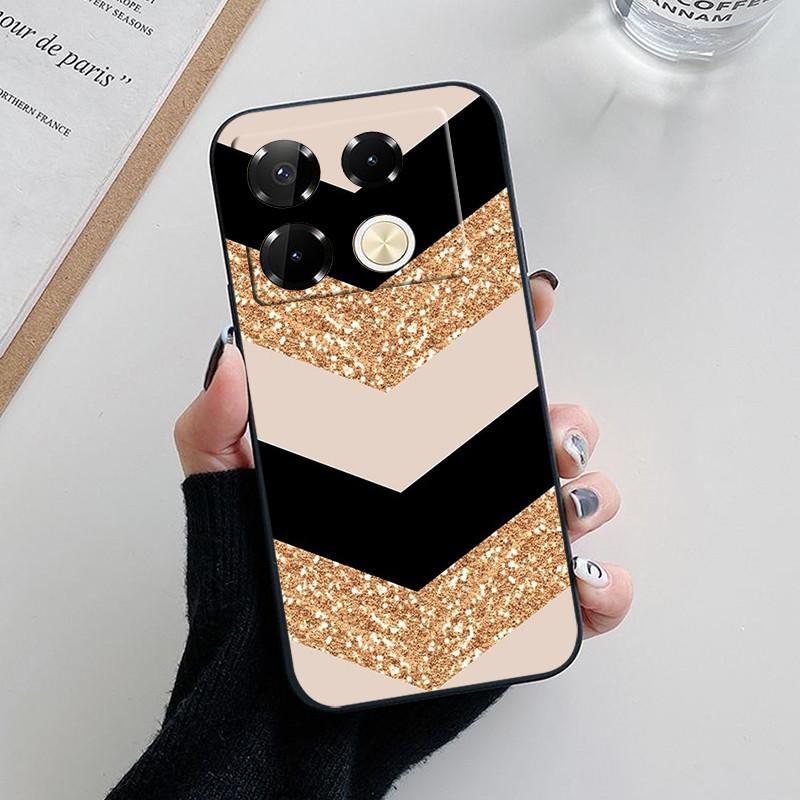 For Infinix Note 40 Pro Case Luxury Painted Back Cover Silicone Soft TPU Phone Case For Infinix Note40 Pro Plus 4G 5G Fundas