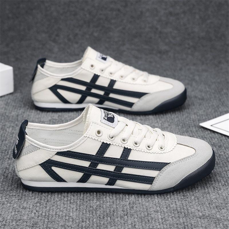 Forrest Gump wind 2025 summer new lightweight canvas men's shoes men's versatile lazy shoes couple low-top casual board shoes