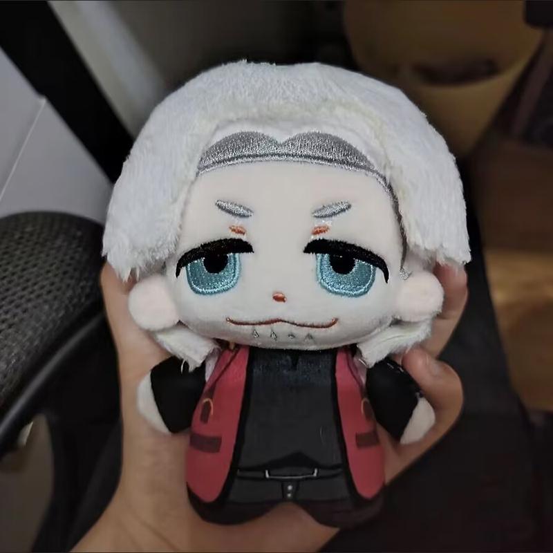 10 см Плюшевая игрушка Devil May Cry Данте Аниме Плюшевая кукла Данте Фигурка Брелок Подвеска Куклы Праздничный подарок Коллекция фанатов 10cm