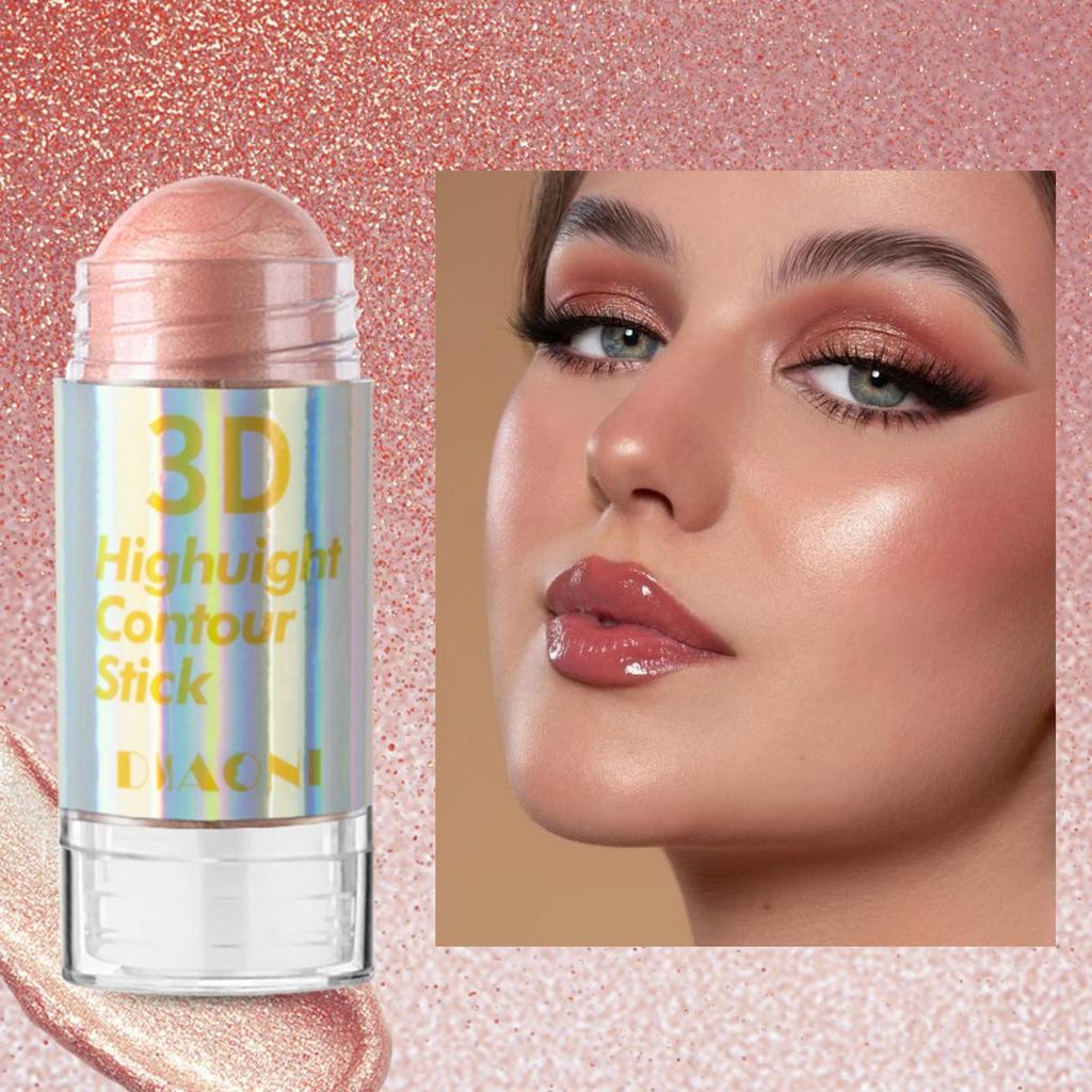 6 kolorów 3D Face Brighten Highlighter Bar Cosmetic Face Contour Bronzer Shimmer Highlighter Stick Concealer Cream Makeup Tool