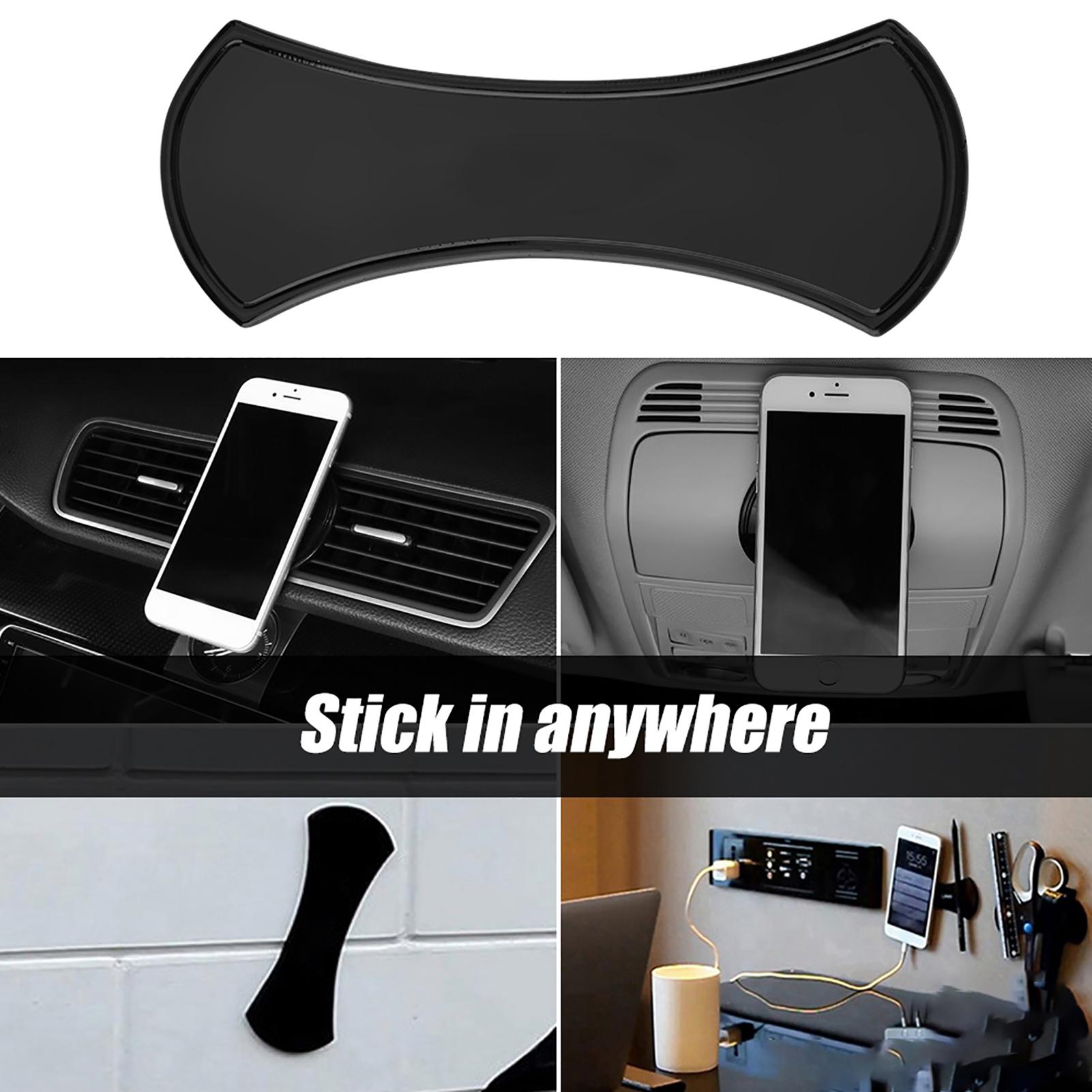 

2Pcs Pack Strong Sticky Nano Rubber Universal Gel Pad Car Phone Bracket Holder Black