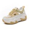 2025 summer new leather breathable casual trend women's shoes trend thick-soled versatile rhinestone sandals women