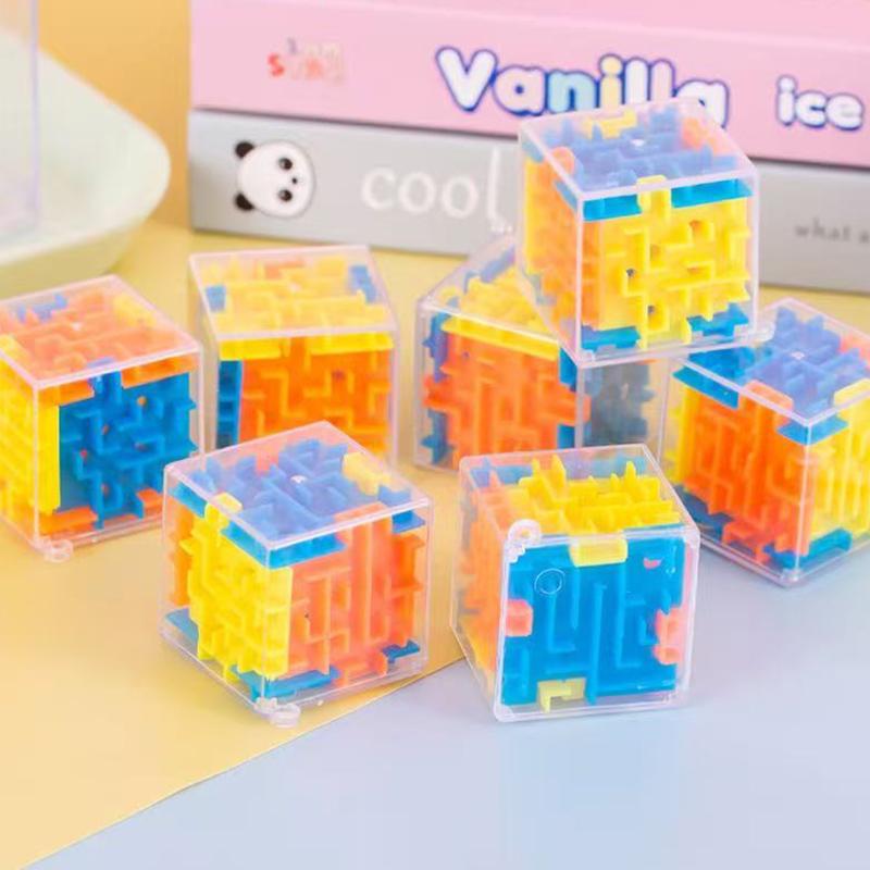 Stress Relieving Rubik'S Cube Maze Toy Rubik'S Cube 3D Ball Walking Maze Rotating Rubik'S Cube Six Sided Challenge