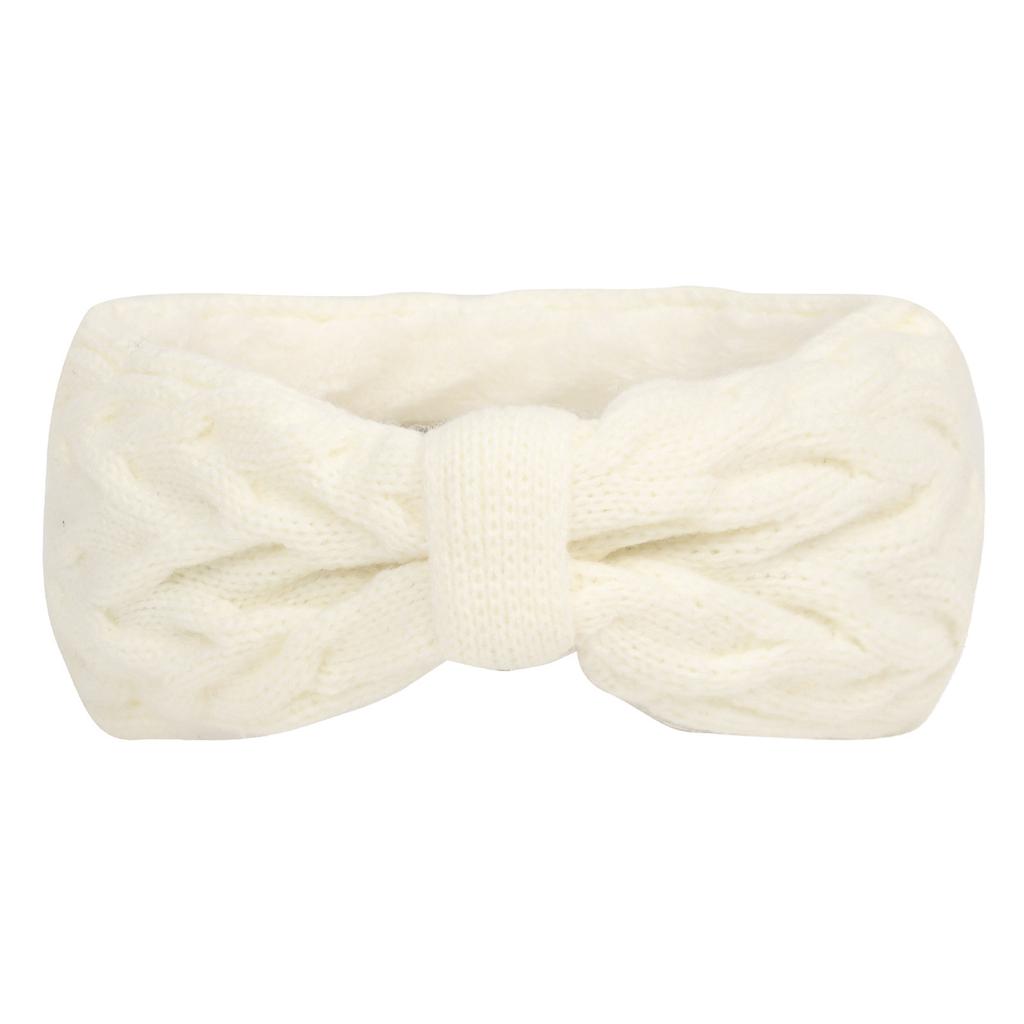 Stylish Knitted Headbands For Women And Girls Soft Fleece Bows Hair Bands Knitted Headband Winter Ear Protection