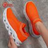 YRZL 2024 New Women Flat Shoe Breathable Platform Versatile Sneakers Woman Comfortable Soft Bottom Non-slip Running Sports Shoe