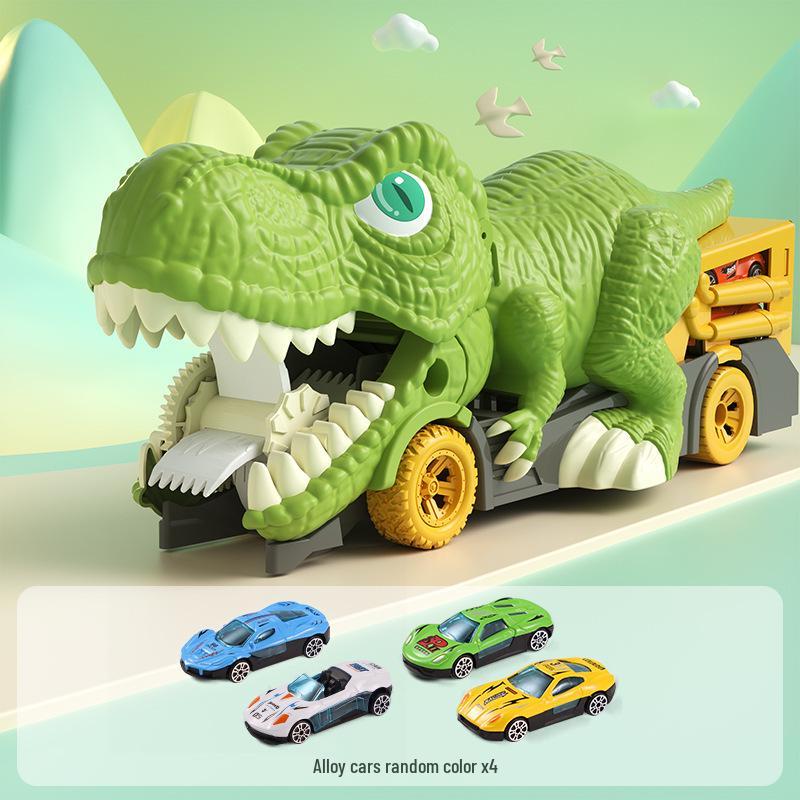 Foldable Dinosaur Track Car Toy for Kids - Fun & Educational