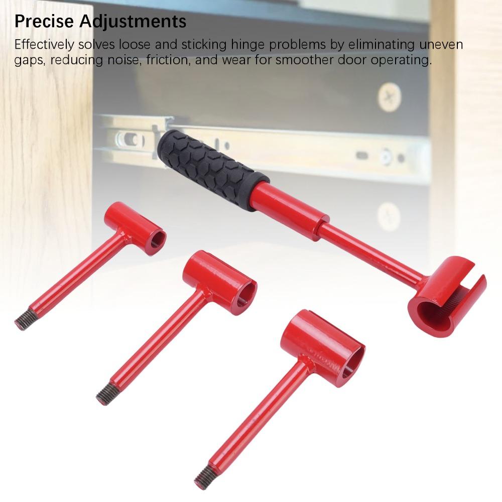 6pcs Adjustable Door Hinge Adjustment Tool Red Hinge Gap Adjustment Wrench  Furniture