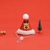 Reusable Christmas Cat Hat Red Cute Cartoon Xmas Cat Custom Decorative Autumn Winter Pets Dress Up Supplies for Dogs
