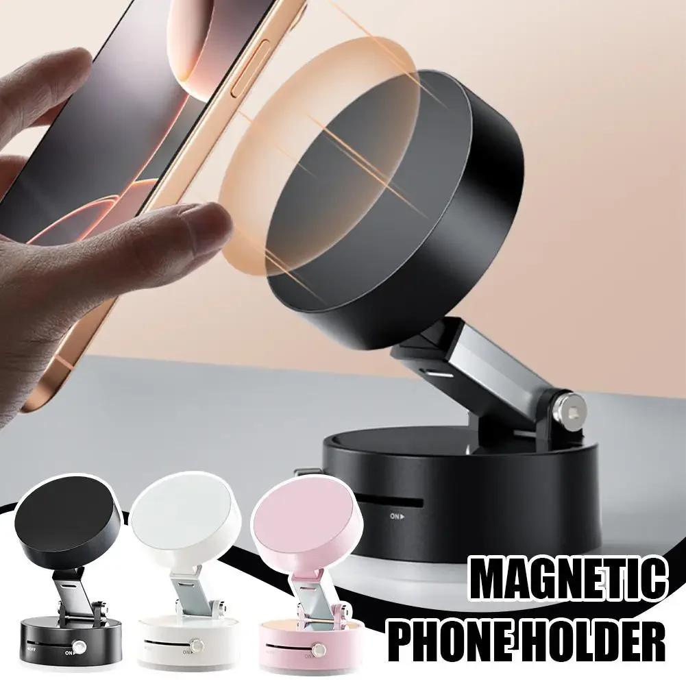 Vacuum Magnetic Suction Cup Folding Swivel Stand 360° Rotation Universal Vacuum Swivel Stand Multi Functional Car Phone Holder