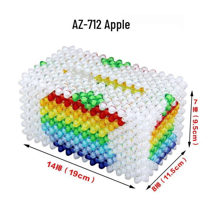 DIY Beaded Tissue Box Kit - Free Shipping, Creative Acrylic Bead Gift. Seven-layer Tissue Box