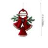 Velvet Plush Flocked Christmas Bell Ornaments For Tree And Window Holiday Decorations With DIY Customization Options