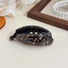 Large Banana Clip for Ponytail - Korean/French Vertical Hairpin with Leopard Print