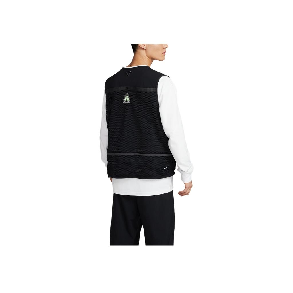 Nike SS25 ACG Black Iguana Removable Logo Panel Loose Fit Sleeveless Vest Men Vests Coal-Black HJ2878-010